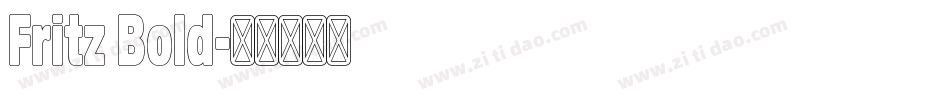 Fritz Bold字体转换